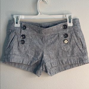 Grey/white wash shorts